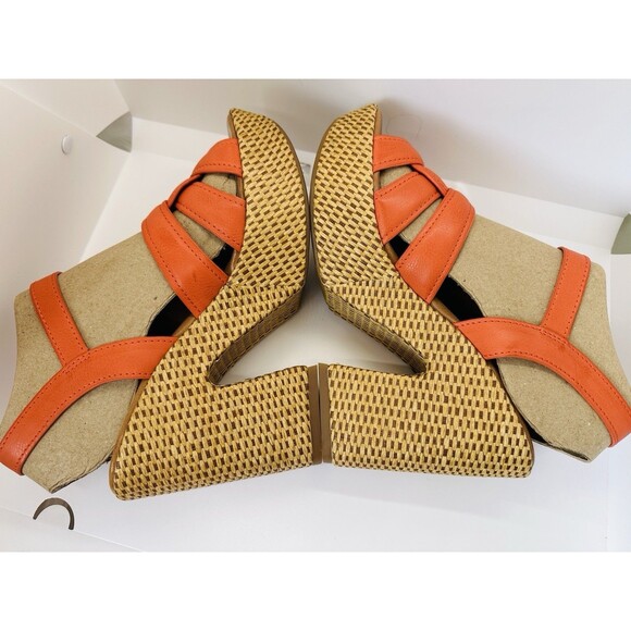 KORKS Womens DEE Orang Buckle Block Heels 8 Coastal Cowgirl OSU Team Spirit NFL - Picture 6 of 11